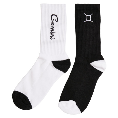 Zodiac Socks 2-Pack Black/White Gemini