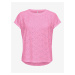 Ružové dámske tričko ONLY Smilla
