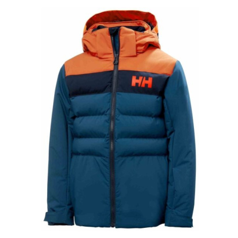 Helly Hansen JR CYCLONE JACKET Chlapčenská lyžiarska bunda, modrá, veľkosť