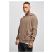 Dark khaki knitted hoodie