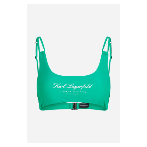 Plavky Karl Lagerfeld Hotel Karl Bikini Top Pristine