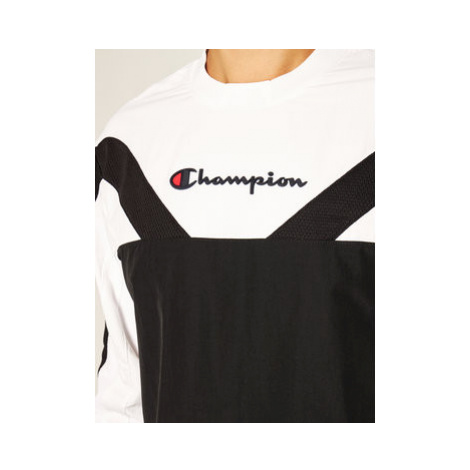 Champion Mikina Colour Block And Stripe Track 214262 Čierna Custom Fit