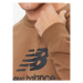 New Balance Mikina Essentials Stacked Logo French Terry Crewneck MT31538 Hnedá Regular Fit