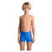 Arena boys kikko v swim short graphic blue china/calypso coral