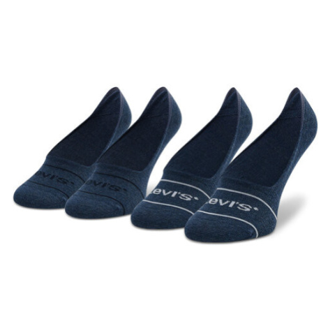 Levi's® Súprava 2 párov krátkych ponožiek unisex 701219508 Tmavomodrá Levi´s