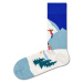 HAPPY SOCKS DOWNHILL SKIING Klasické ponožky, modrá, veľkosť