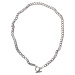 Pearl necklace - silver colors