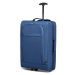 KONO Cestovný príručný kufor na kolieskach - modrý - 32L