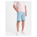 Ombre Men's chinos shorts with denim trim