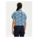 Guess džínsová košeľa Brigitte W4GH34 D5CD1 Modrá Relaxed Fit