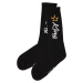 King Intenso tall men's stylish socks černá