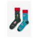 Zelené vzorované ponožky Santas Team 079