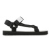 Calvin Klein Jeans Sandále Prefresato Webbing Strap Badge YM0YM00639 Čierna