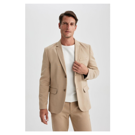 DEFACTO Modern Fit Jacket Collar Button Closure Blazer Jacket