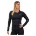 Nebbia Long Sleeve Smart Pocket Sporty Top Black Fitness tričko
