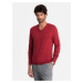 Ombre Elegant men's sweater with a v-neck - navy blue