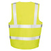 Result Zip I.D. Unisex bezpečnostná reflexná vesta R202X Fluorescent Yellow