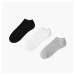 Cropp - Súprava 3 párov sivých členkových ponožiek - Viacfarebná