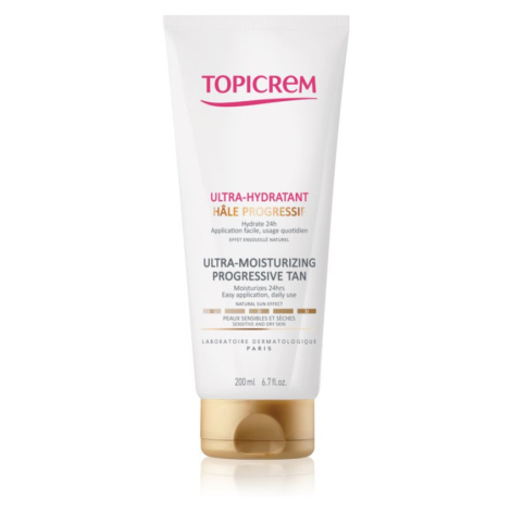 Topicrem UH BODY Ultra-Moisturizing Progressive Tan hydratačné samoopaľovacie mlieko pre suchú a