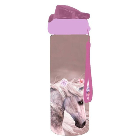 Oxybag KŮŇ ROMANTIC Dievčenská plastová fľaša na nápoje, ružová, veľkosť