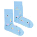 Kabak Unisex's Socks Patterned Joga Blue