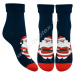 STEVEN Vianočné froté ponožky Steven-030-42 BP42-tm.modrá