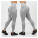 NEBBIA - Legíny s vysokým pásom LEG DAY GOALS 248 (light grey) - NEBBIA
