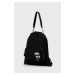 Ruksak Karl Lagerfeld dámsky, čierna farba, s potlačou