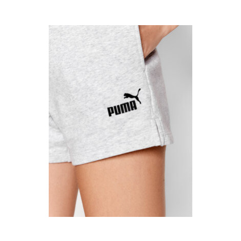 Puma Športové kraťasy Essentials 586824 Sivá Regular Fit