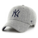 '47 Brand  Cap mlb new york yankees chain stitch clean up  Šiltovky Šedá