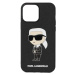 Karl Lagerfeld Puzdro na mobil ' Ikonik 2.0 iPhone 14 Pro '  béžová / čierna / biela