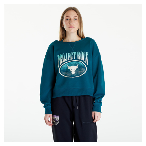 Mikina Under Armour Project Rock Terry Sweatshirt Turquoise