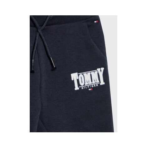 Tommy Hilfiger Teplákové nohavice Logo KG0KG06869 Tmavomodrá Regular Fit