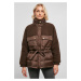 Women's Sherpa Mix Puffer Jacket Brown