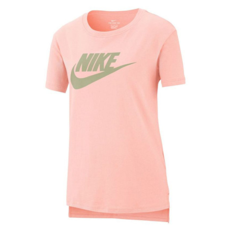 Dievčenské tričko Jr AR5088 610 lososová - Nike lososová