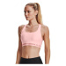 Under Armour Women's Armour Mid Crossback Sports Bra Beta Tint/Stardust Pink Fitness bielizeň