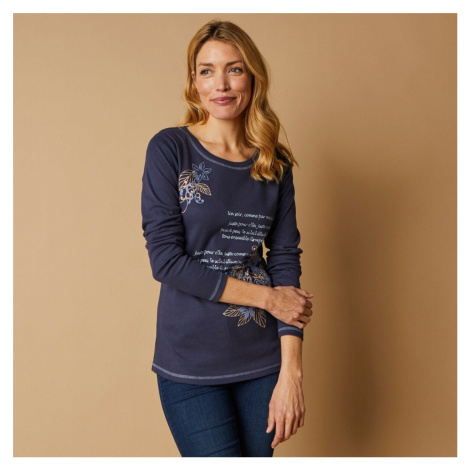 Tričko s dlhými rukávmi a potlačou Blancheporte