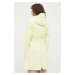 Nepremokavá bunda Rains 18130 Curve Jacket dámska, žltá farba, prechodná