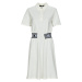 Karl Lagerfeld  PIQUE POLO DRESS  Krátke šaty Biela