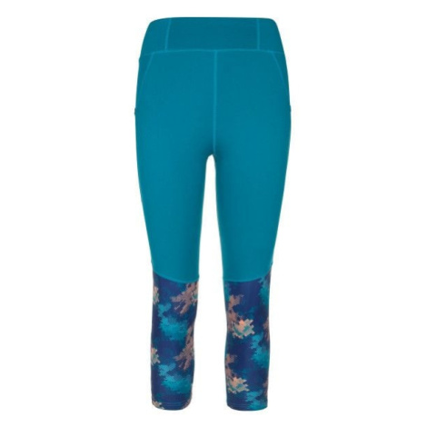 Women's 3/4 fitness leggings Kilpi SOLAS-W turquoise