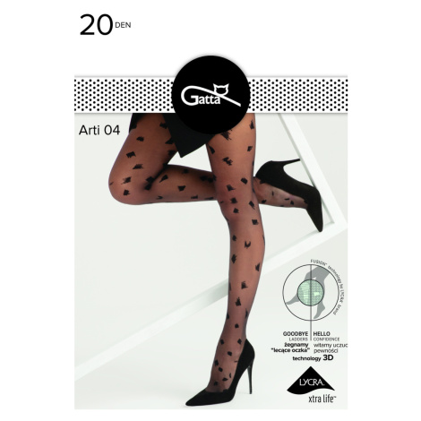 Dámske vzorované pančuchové nohavice ARTI -04 20 DEN Gatta