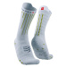 COMPRESSPORT Cyklistické ponožky klasické - AERO - biela/žltá