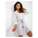 White everyday dress with wide sleeves OCH BELLA