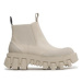 Tommy Jeans Členková obuv s elastickým prvkom Tjw Rubber Rain Boot EN0EN02234 Écru