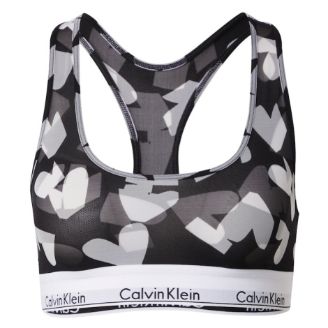 Calvin Klein Underwear Podprsenka  sivá / čierna / biela