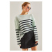 Bianco Lucci Women's Striped Sweater