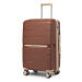 KONO British Traveller kabínový kufor polypropylén - hnedá/apricot - 36L