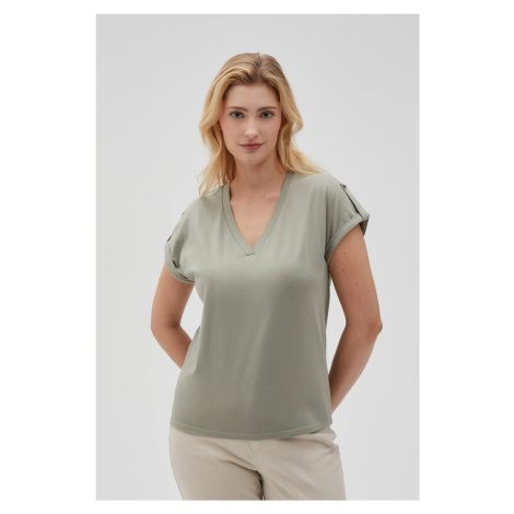 Marisse Women's T-Shirt L-Ts-4621 Olive Moodo