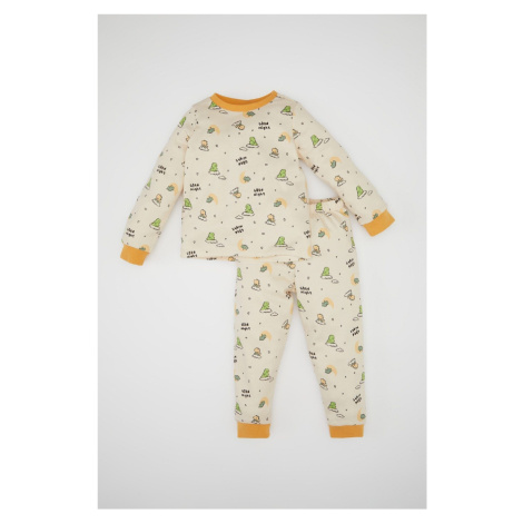 DEFACTO Baby Boy Dinosaur Patterned Long Sleeve Pajama Set