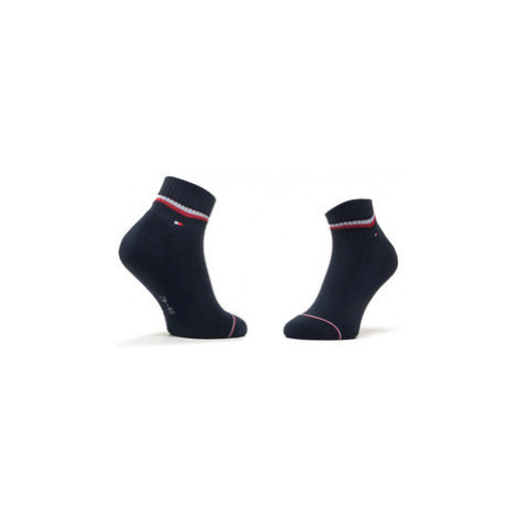 Tommy Hilfiger Súprava 2 párov členkových pánskych ponožiek 100001094 Tmavomodrá